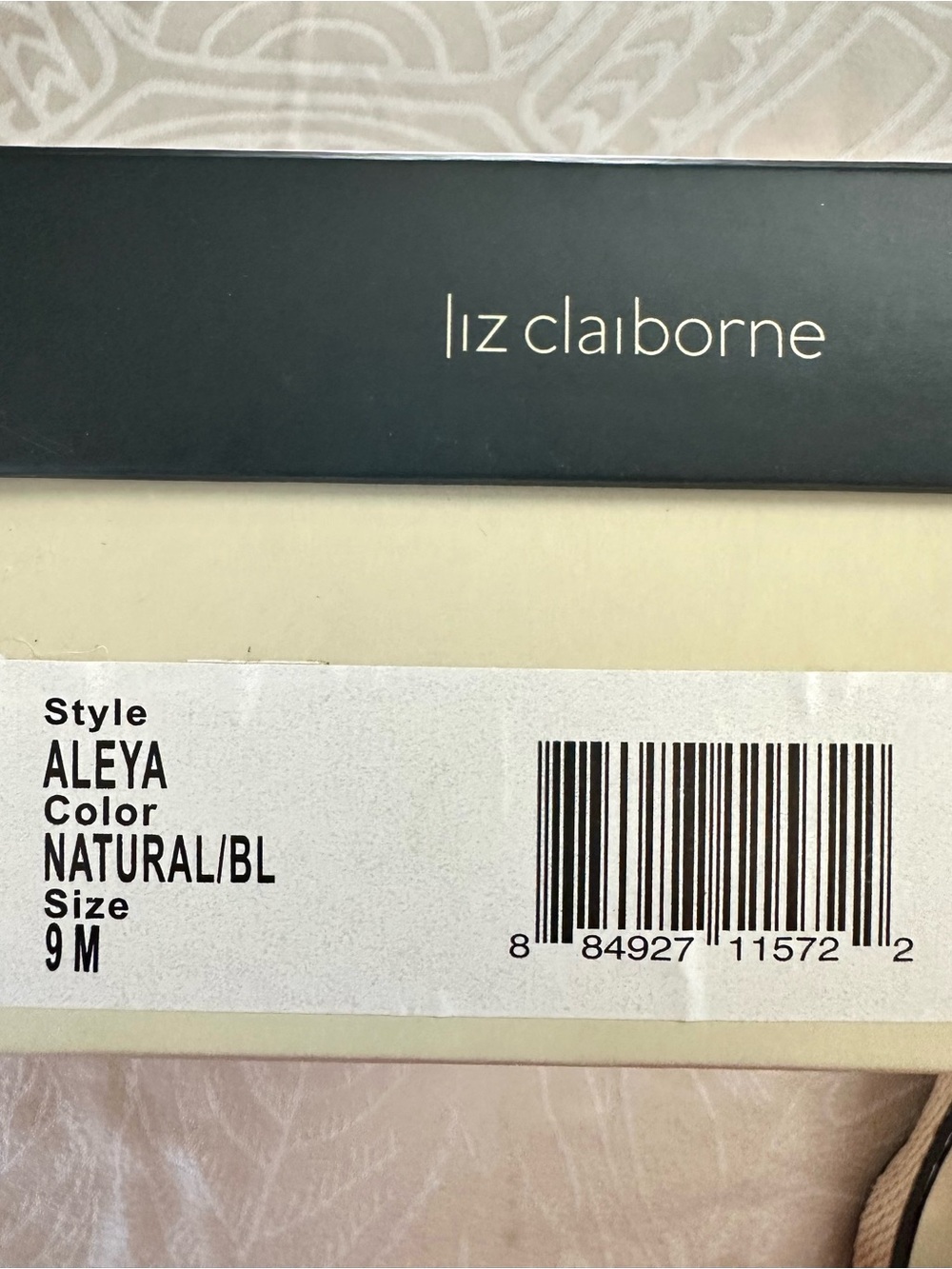 Liz Claiborne Aleya Woven Raffia Ballet Flats Natural Black Size 9M NWT - Picture 3 of 5